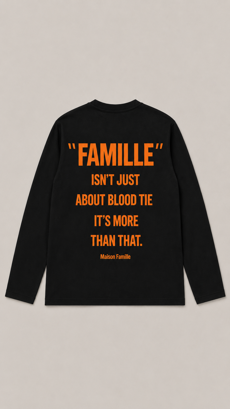 T-SHIRT MANCHES LONGUES                  "MAISON FAMILLE"