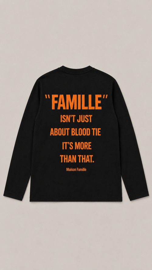 T-SHIRT MANCHES LONGUES                  "MAISON FAMILLE"