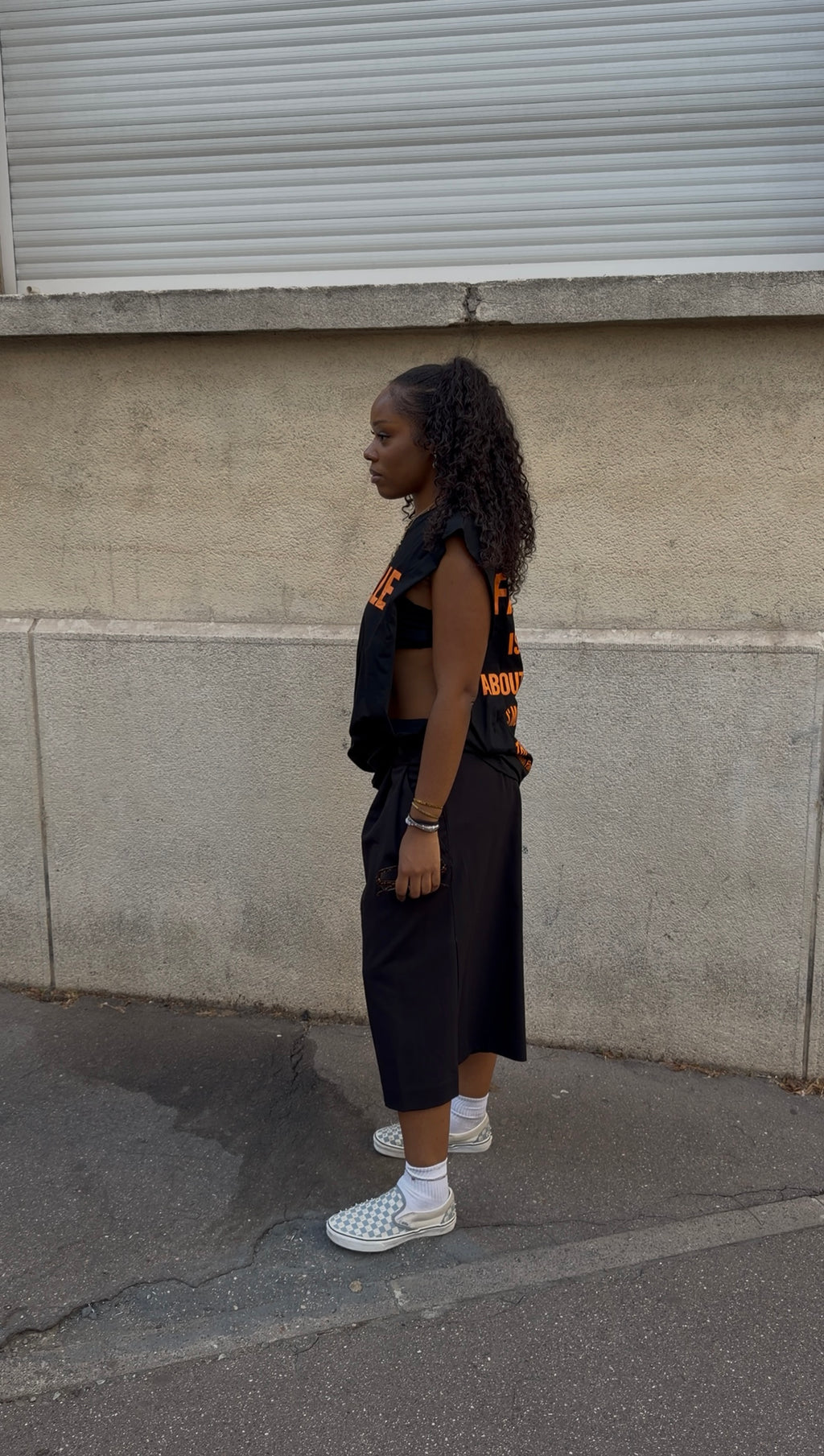 T-SHIRT SANS MANCHES FEMME "MAISON FAMILLE"