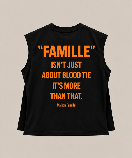T-SHIRT SANS MANCHES FEMME "MAISON FAMILLE"